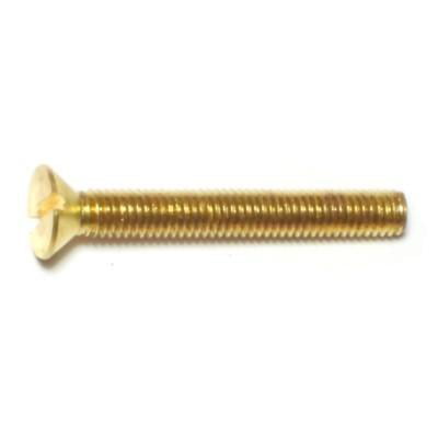 Fillister Head Brass Slotted Machine Screw 10-32 x 1/2" Length 50 Pcs